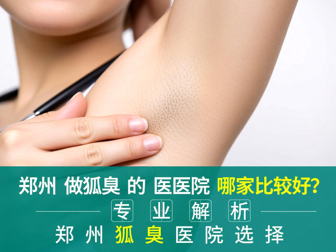 郑州做狐臭的医院哪家比较好？专业解析郑州狐臭医院选择