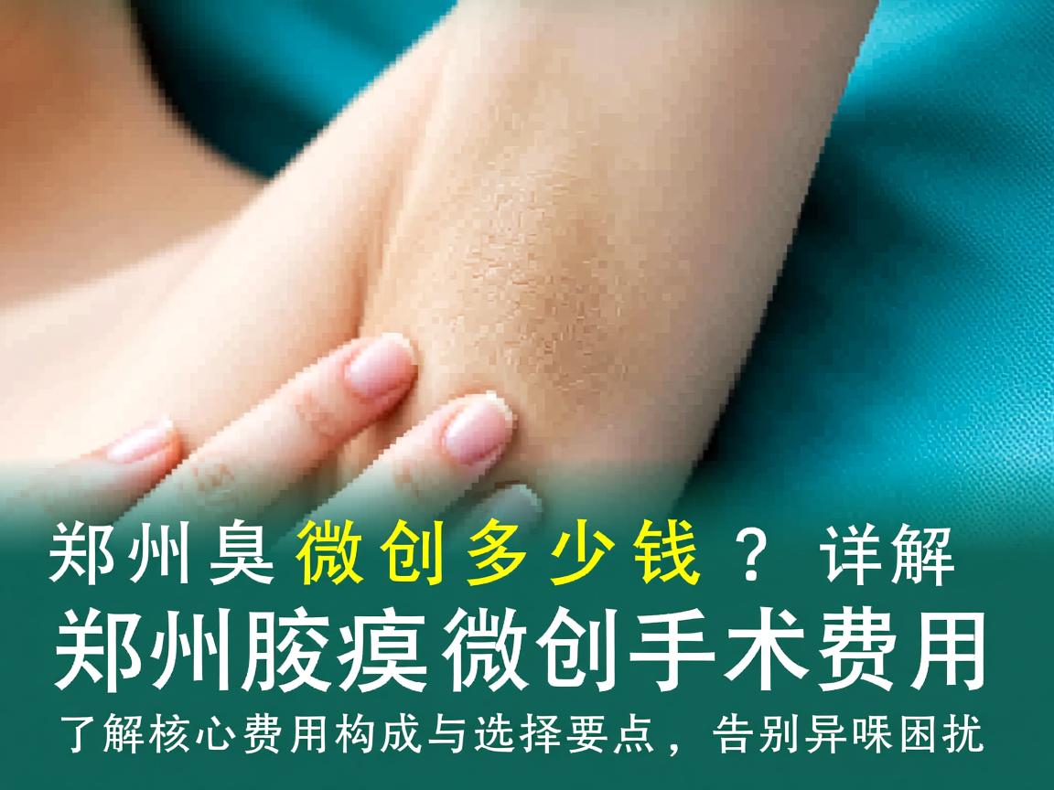 郑州腋臭微创多少钱?详解郑州腋臭微创手术费用
了解核心费用构成与选择要点,告别异味困扰 郑州腋臭微创多少钱?详解郑州腋臭微创手术费用
了解核心费用构成与选择要点,告别异味困扰