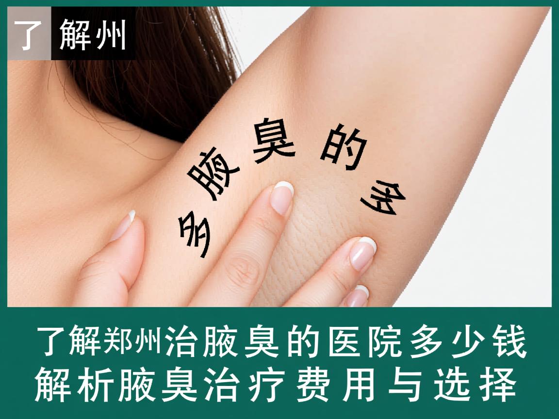 了解郑州治疗腋臭的医院多少钱,解析腋臭治疗费用与选择 了解郑州治疗腋臭的医院多少钱,解析腋臭治疗费用与选择