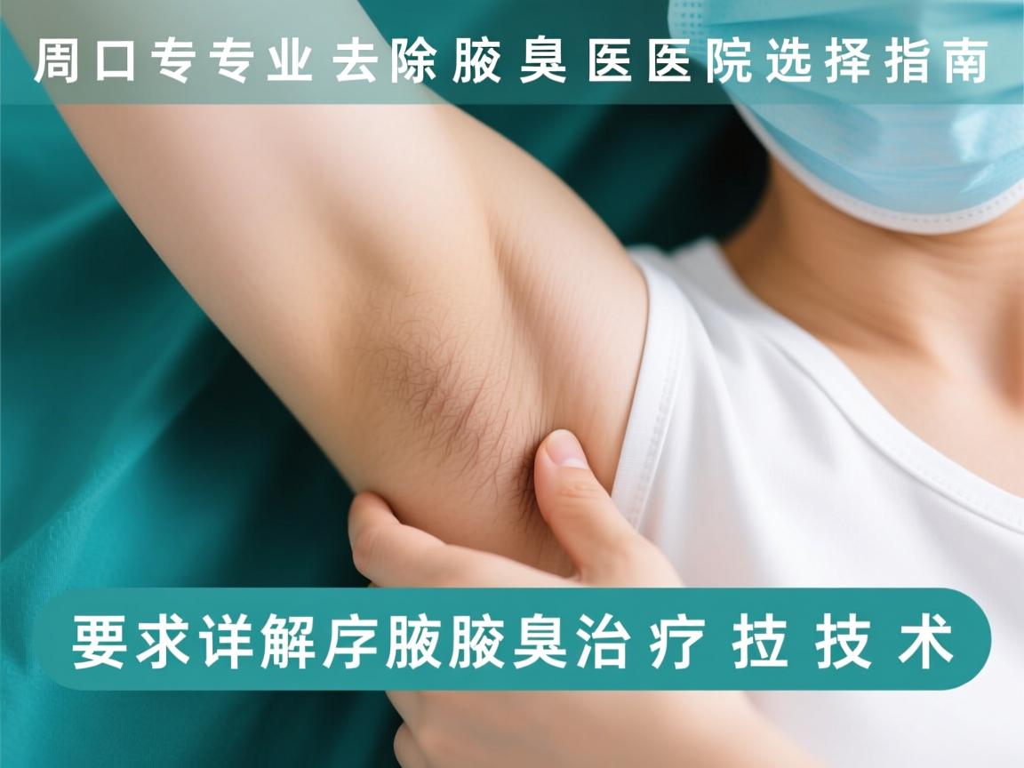 周口专业去除腋臭医院选择指南,详解腋臭治疗技术 周口专业去除腋臭医院选择指南,详解腋臭治疗技术