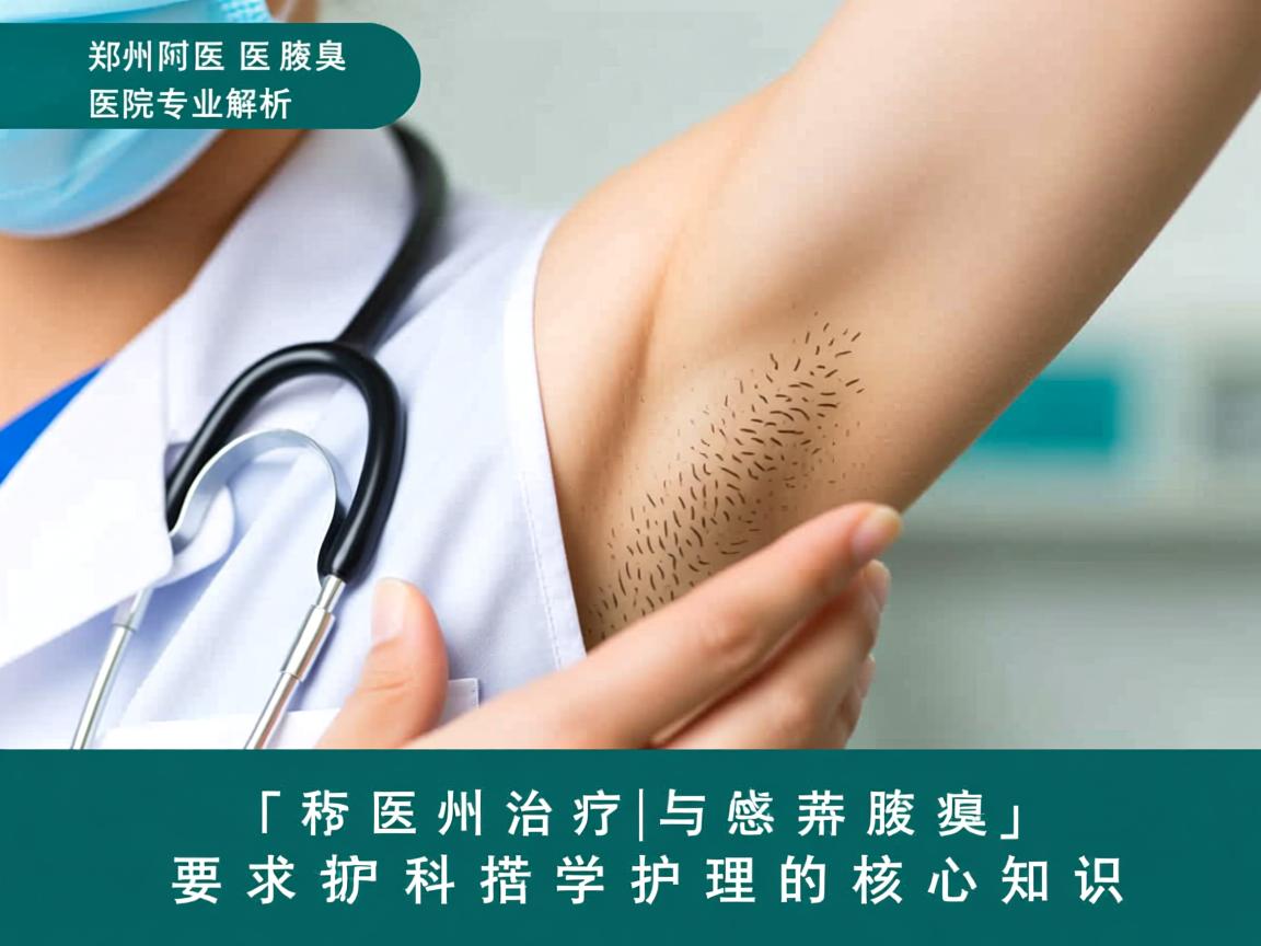 郑州附医腋臭医院专业解析，腋臭治疗与科学护理的核心知识