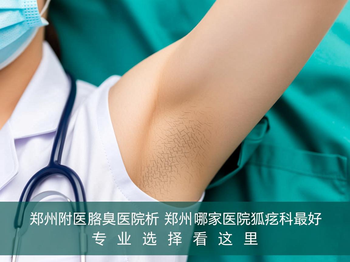 郑州附医腋臭医院解析，郑州哪家医院狐臭科最好，专业选择看这里