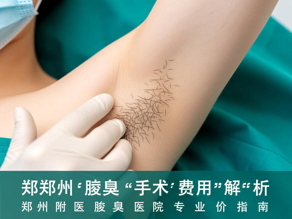 郑州腋臭手术费用解析，郑州附医腋臭医院专业价格指南