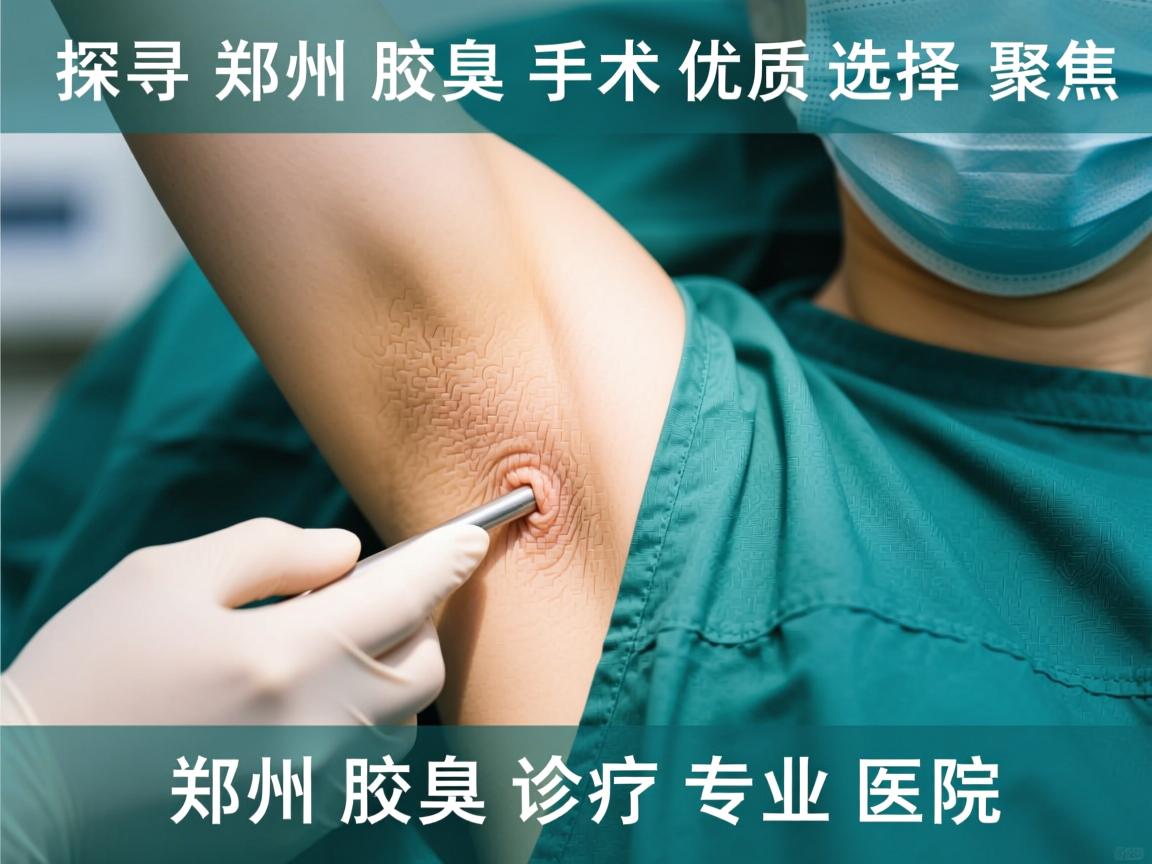 探寻郑州腋臭手术优质选择，聚焦郑州腋臭诊疗专业医院