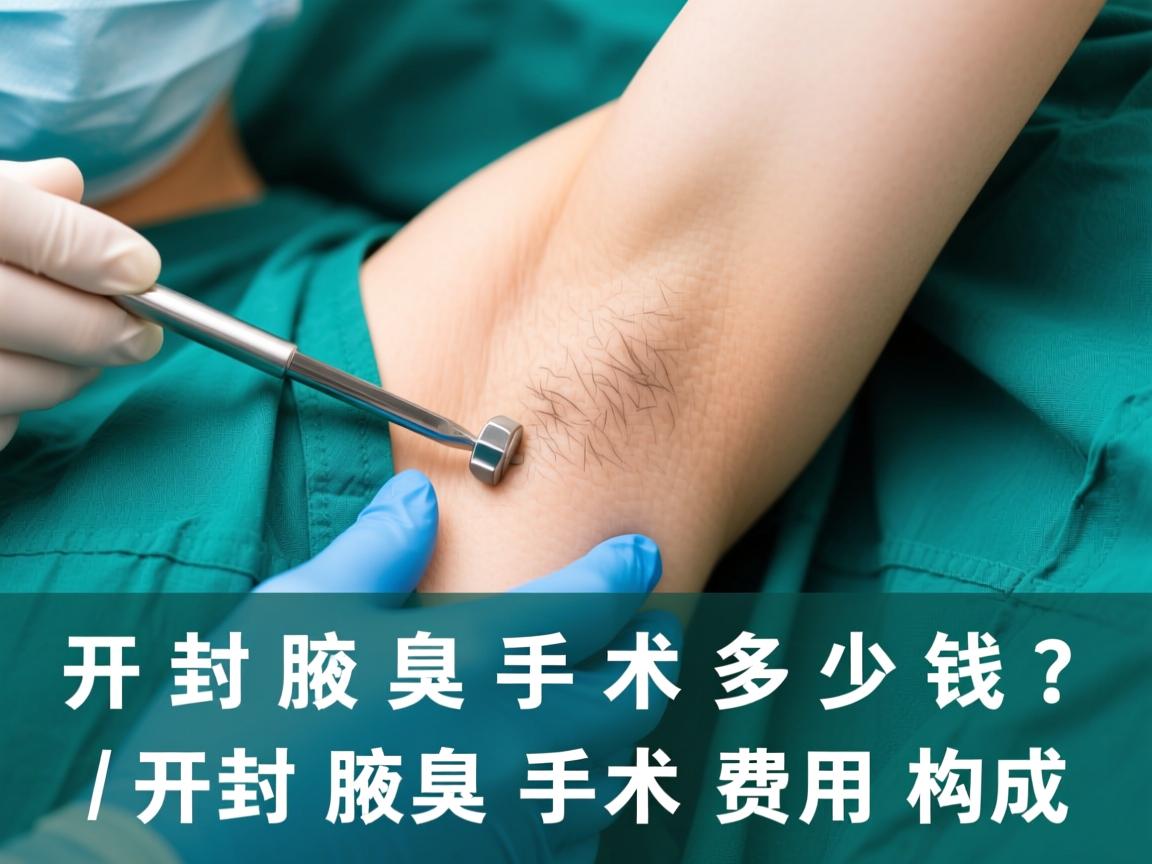 开封腋臭手术多少钱？详解开封腋臭手术费用构成