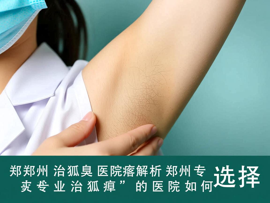 郑州治狐臭医院解析，郑州专业治狐臭的医院如何选择