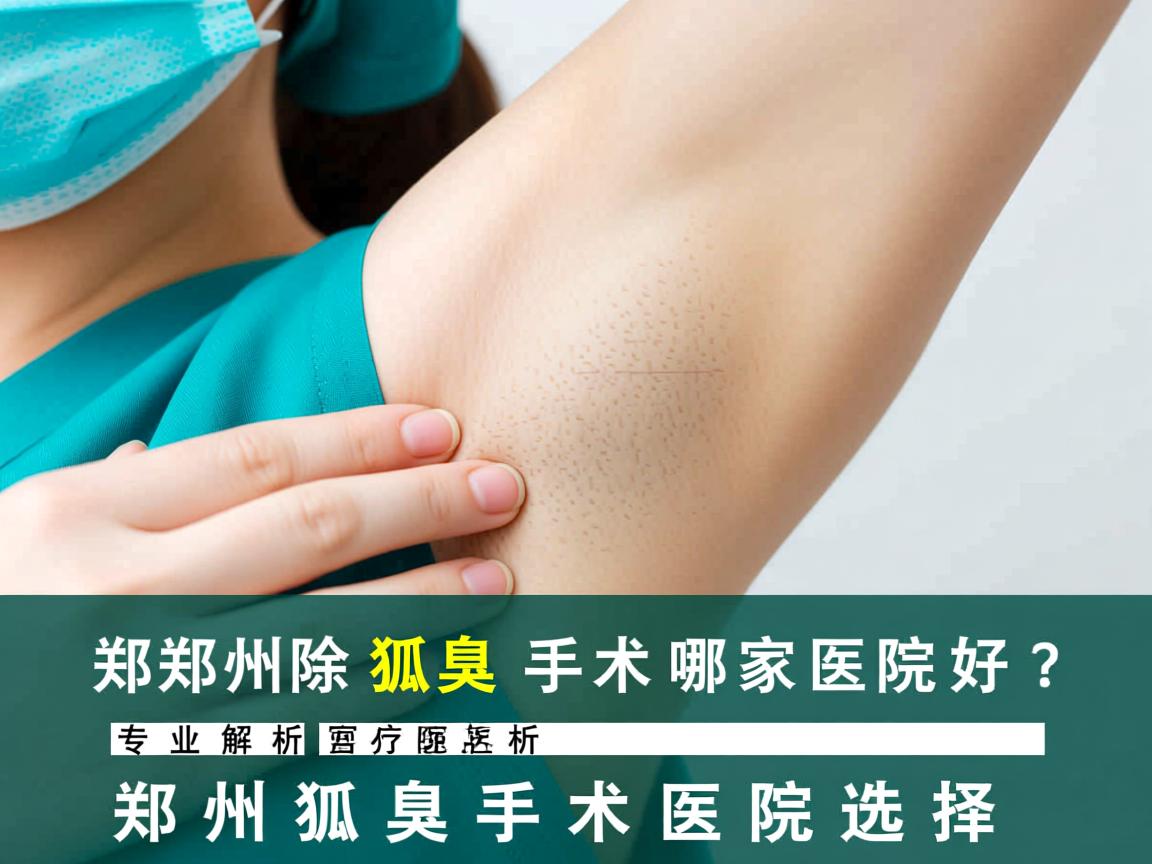 郑州除狐臭手术哪家医院好？专业解析郑州狐臭手术医院选择