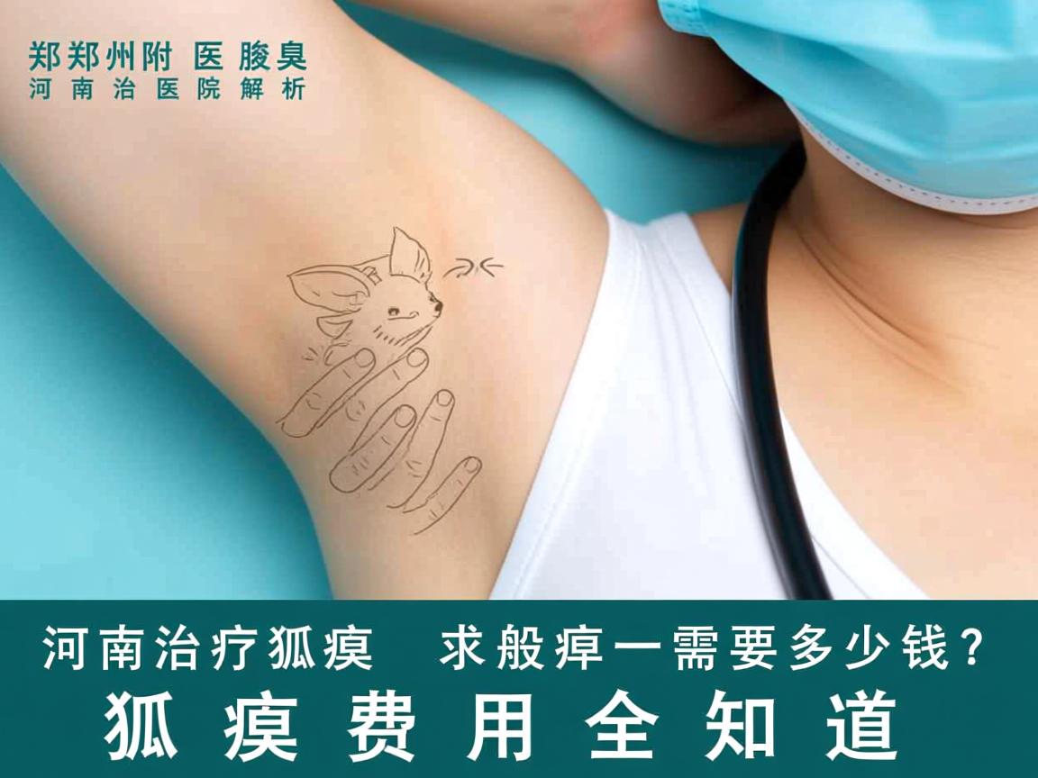 郑州附医腋臭医院解析，河南治疗狐臭一般需要多少钱？狐臭费用全知道