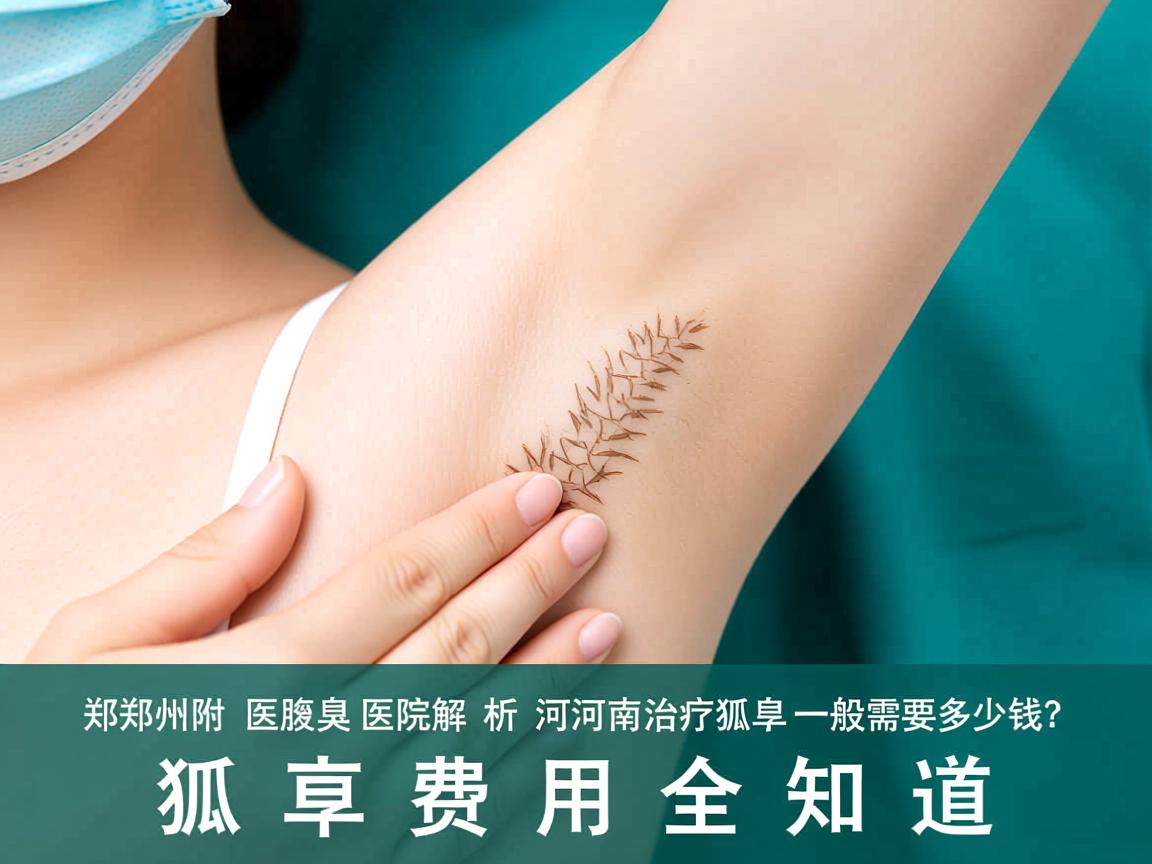 郑州附医腋臭医院解析，河南治疗狐臭一般需要多少钱？狐臭费用全知道