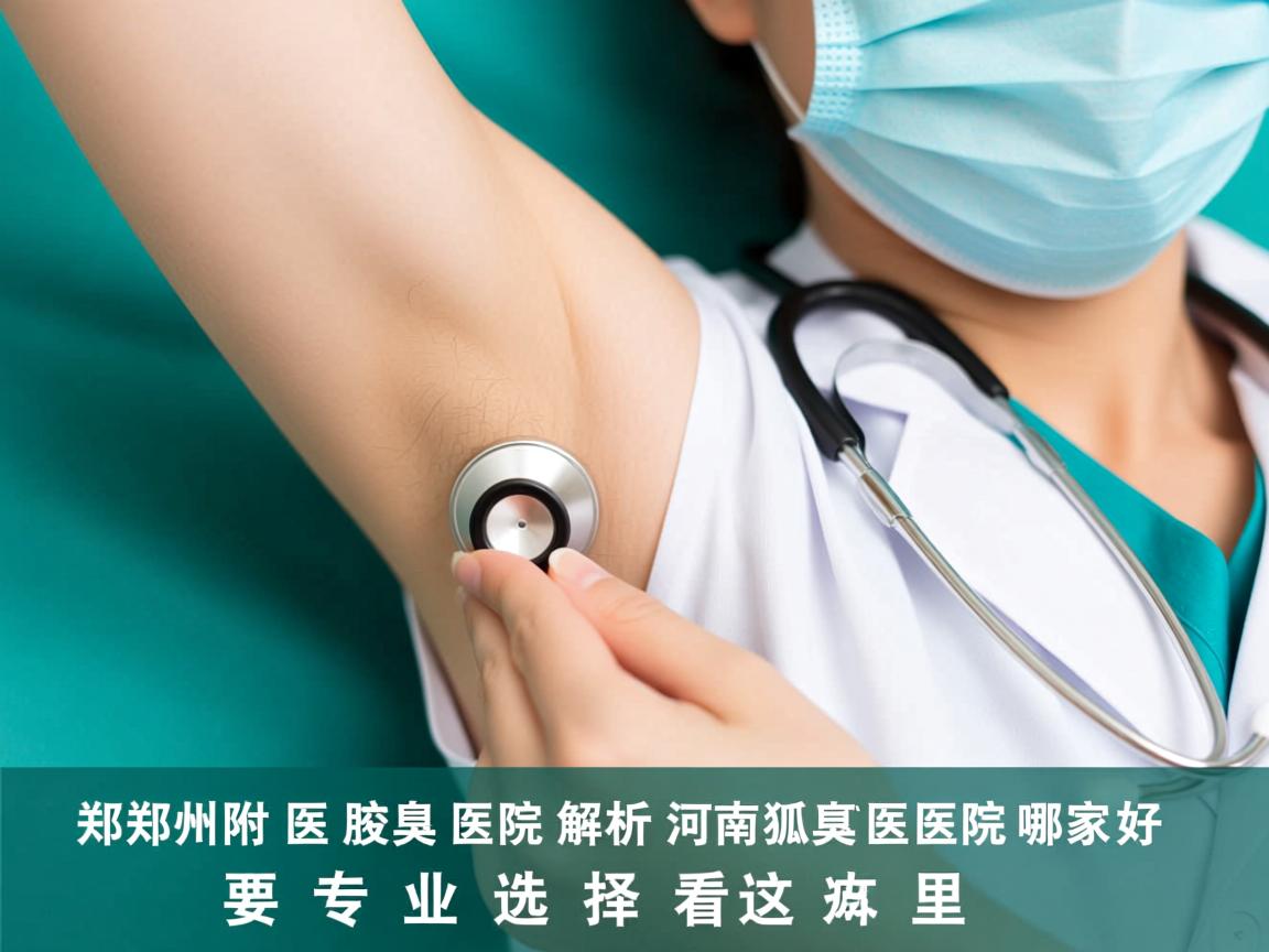 郑州附医腋臭医院解析，河南狐臭医院哪家好，专业选择看这里