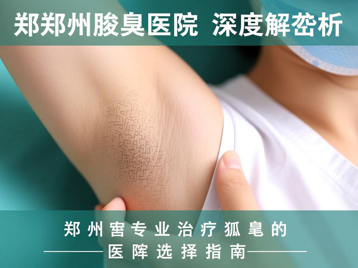 郑州腋臭医院深度解析，郑州专业治疗狐臭的医院选择指南