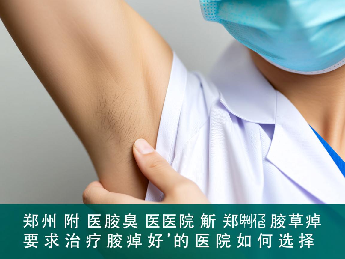 郑州附医腋臭医院解析，郑州治疗腋臭好的医院如何选择