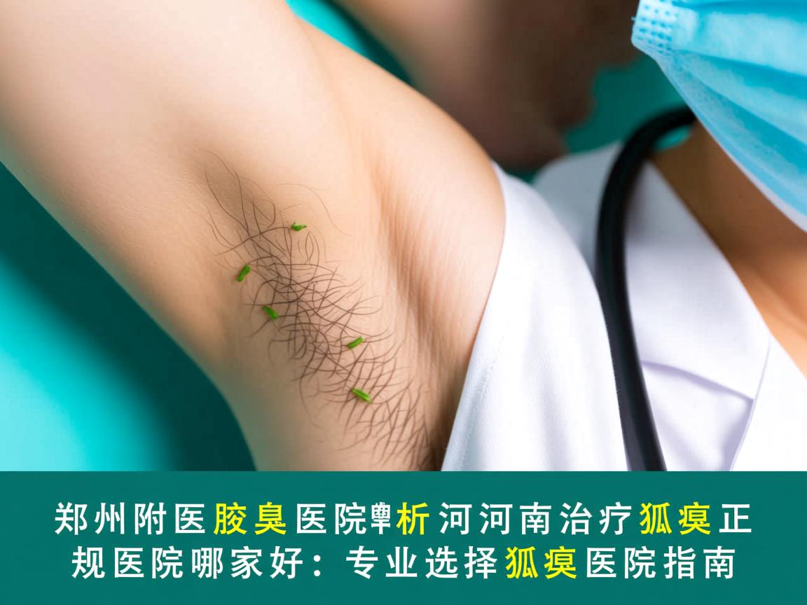 郑州附医腋臭医院解析，河南治疗狐臭正规医院哪家好，专业选择狐臭医院指南
