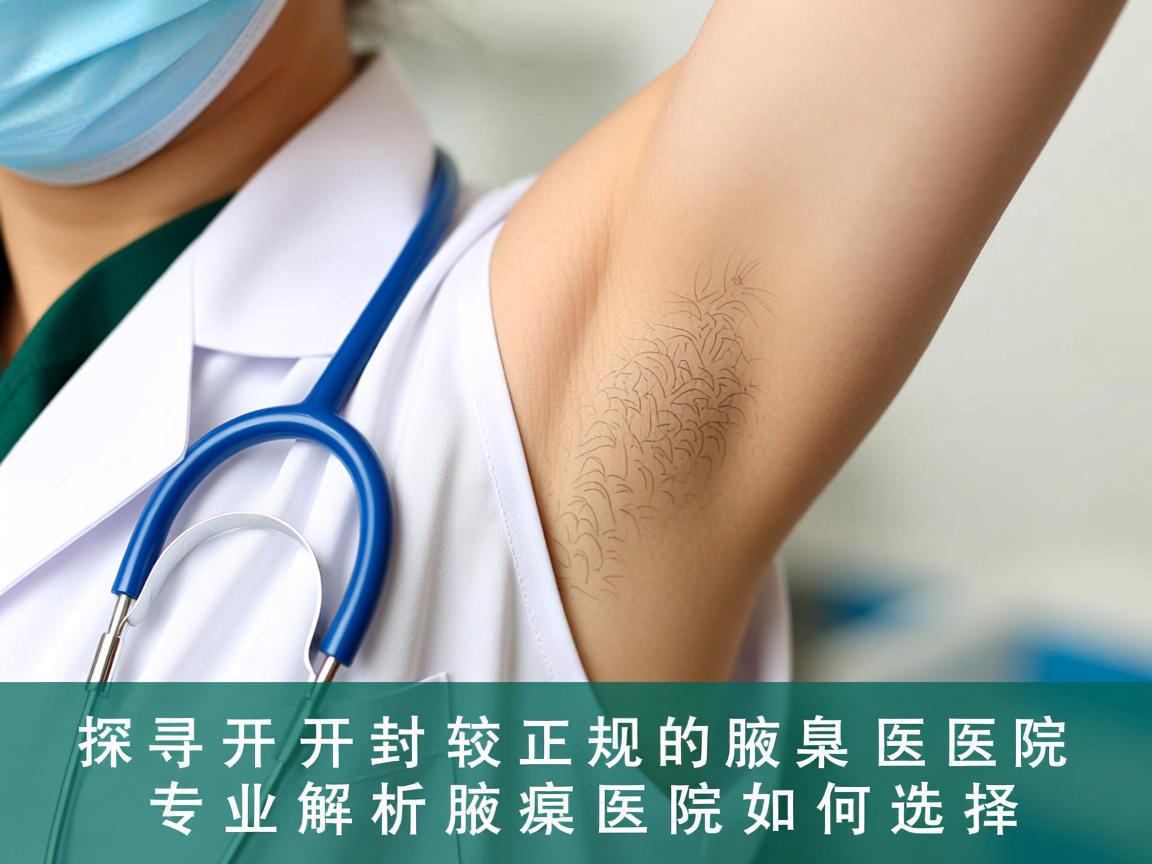 探寻开封较正规的腋臭医院，专业解析腋臭医院如何选择