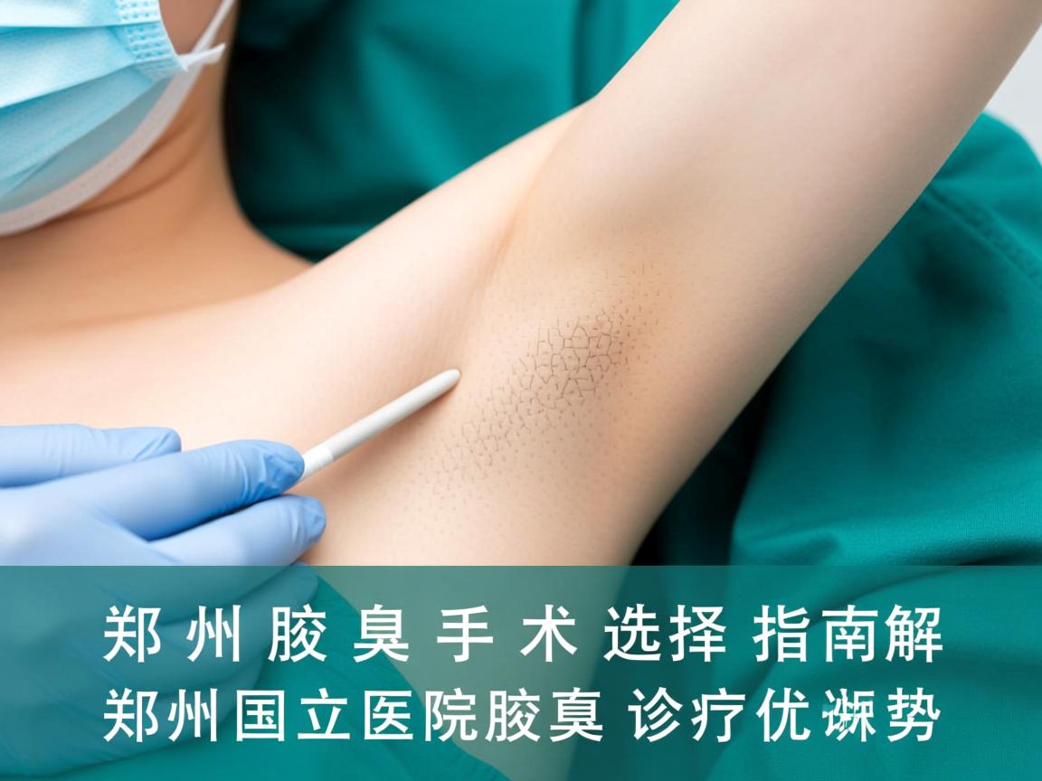 郑州腋臭手术选择指南，解析郑州国立医院腋臭诊疗优势
