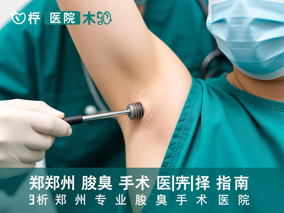 郑州腋臭手术医院选择指南，解析郑州专业腋臭手术医院