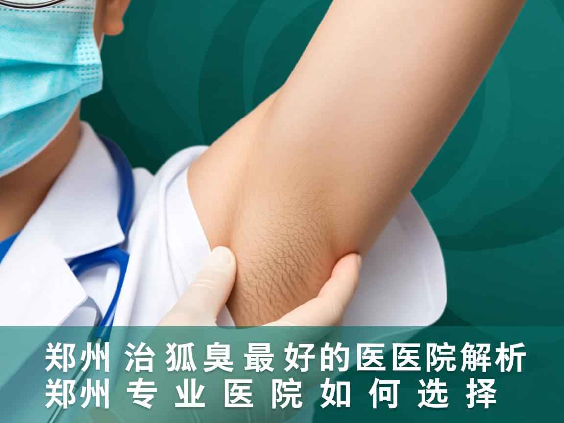 郑州治狐臭最好的医院解析，郑州专业医院如何选择