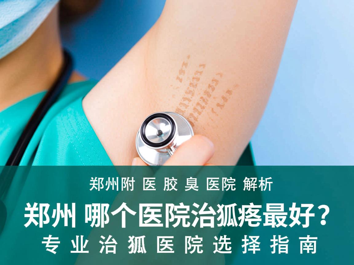 郑州附医腋臭医院解析，郑州哪个医院治狐臭最好？专业治狐臭医院选择指南