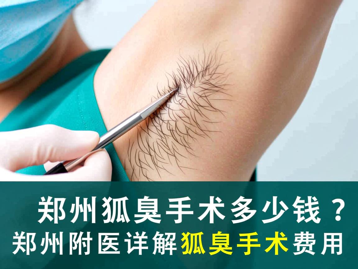 郑州狐臭手术多少钱？郑州附医详解狐臭手术费用