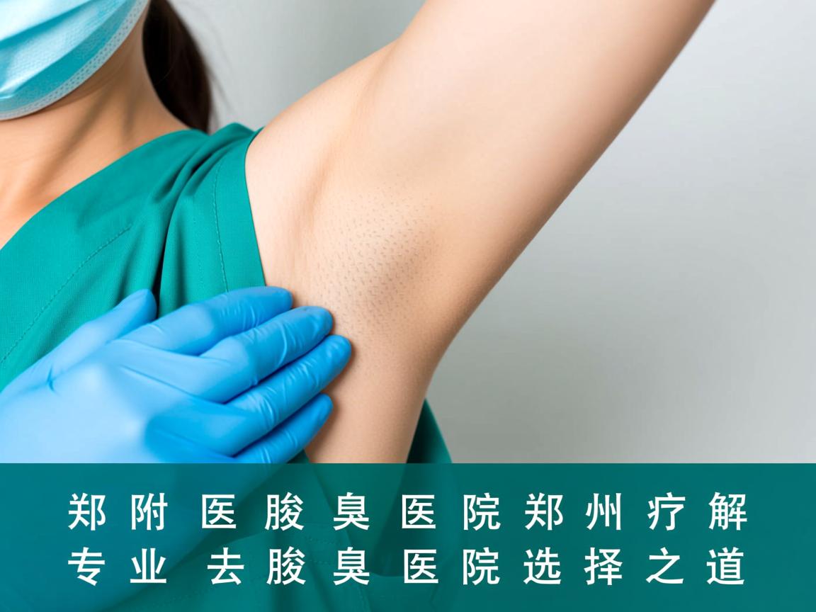 郑州附医腋臭医院解析，郑州专业去腋臭医院的选择之道