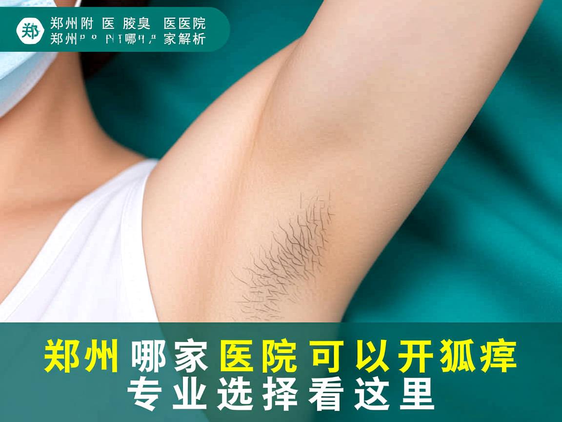 郑州附医腋臭医院解析，郑州哪家医院可以开狐臭，专业选择看这里