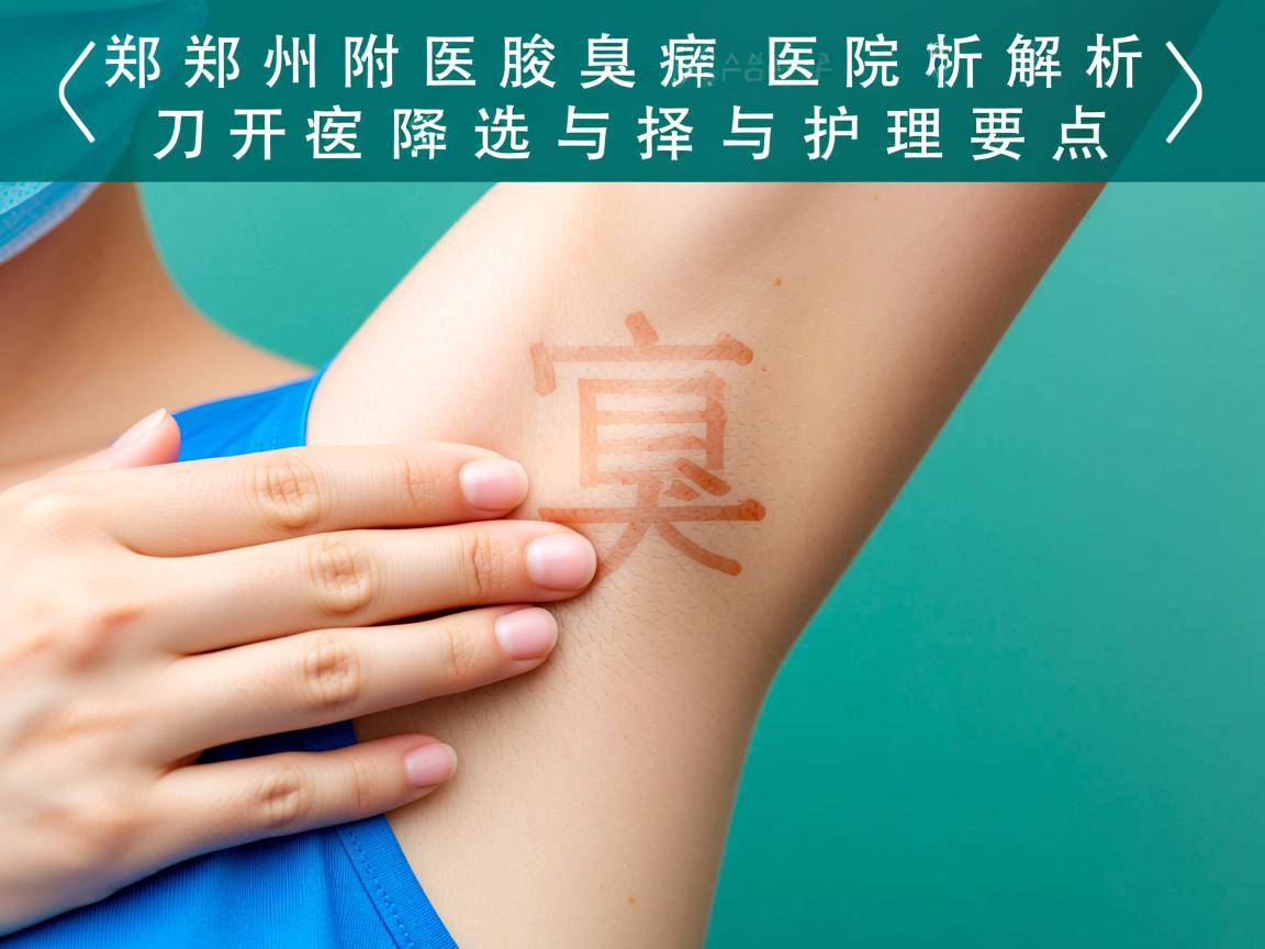 郑州附医腋臭医院解析，郑州腋臭开刀医院的选择与护理要点