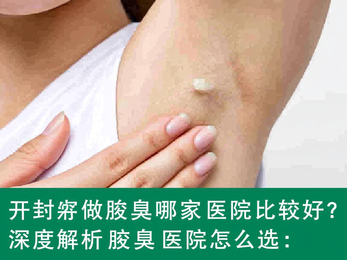 开封做腋臭哪家医院比较好？深度解析腋臭医院怎么选