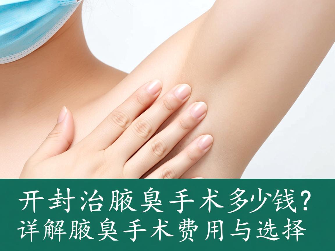 开封治疗腋臭手术多少钱？详解腋臭手术费用与选择