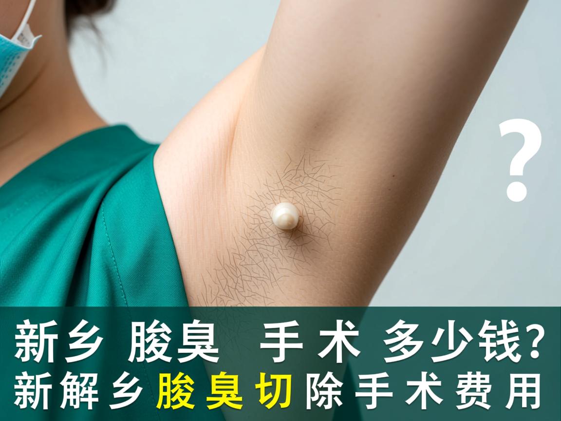 新乡腋臭手术多少钱？解析新乡腋臭切除手术费用