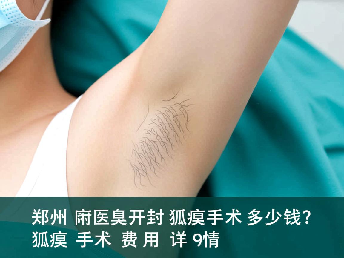 郑州附医腋臭医院解析，开封狐臭手术多少钱？狐臭手术费用详情