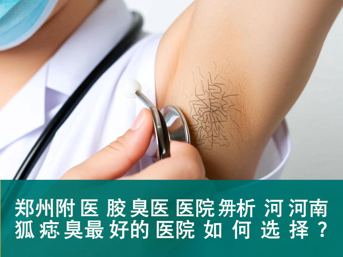 郑州附医腋臭医院解析，河南狐臭最好的医院如何选择？