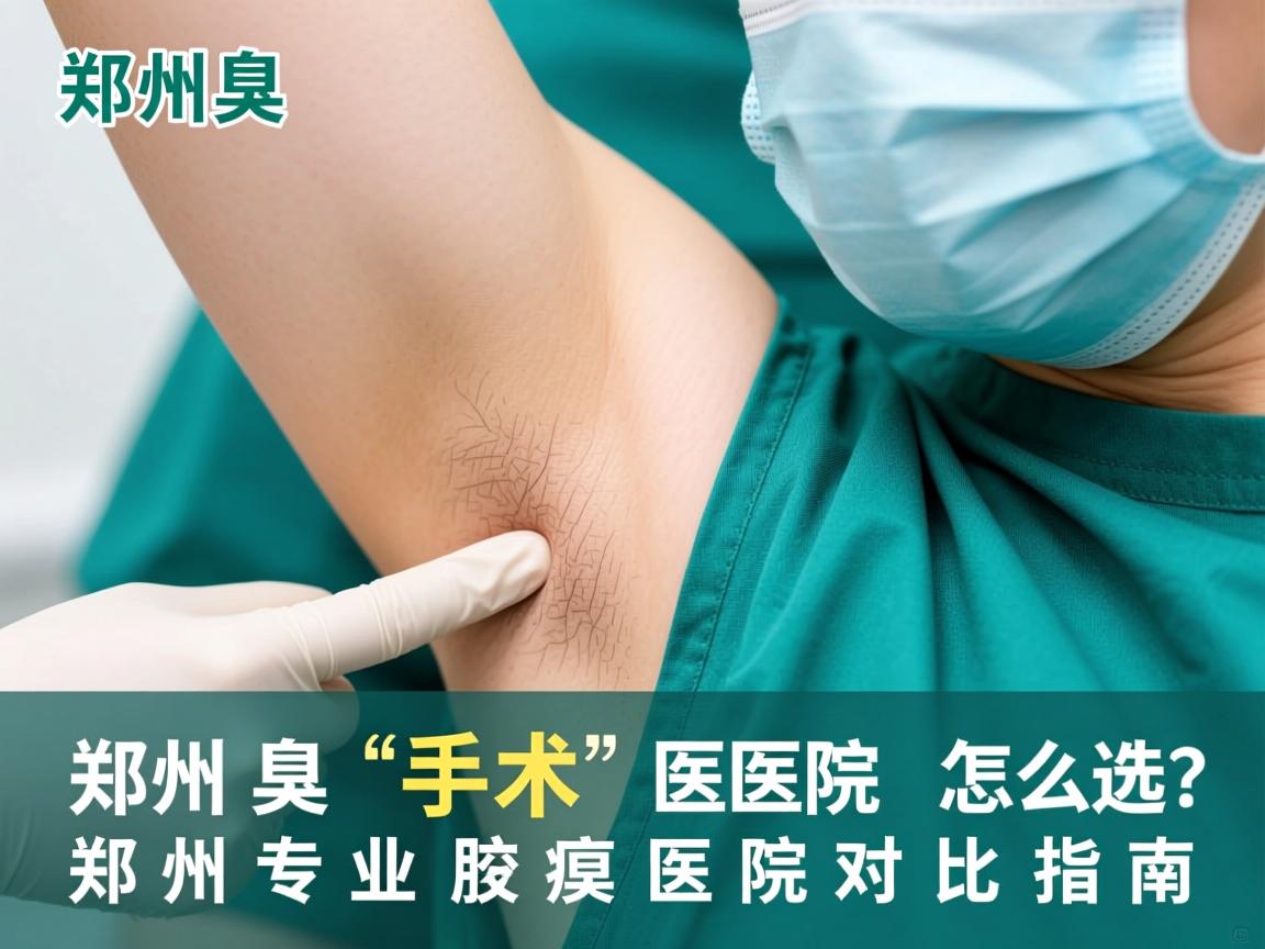 郑州腋臭手术医院怎么选？郑州专业腋臭医院对比指南