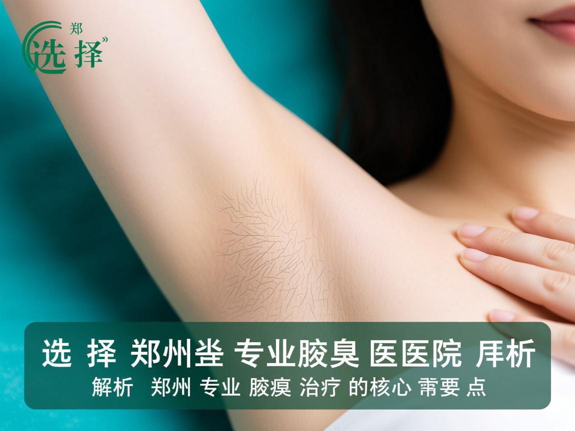 选择郑州专业腋臭医院，解析郑州专业腋臭治疗的核心要点
