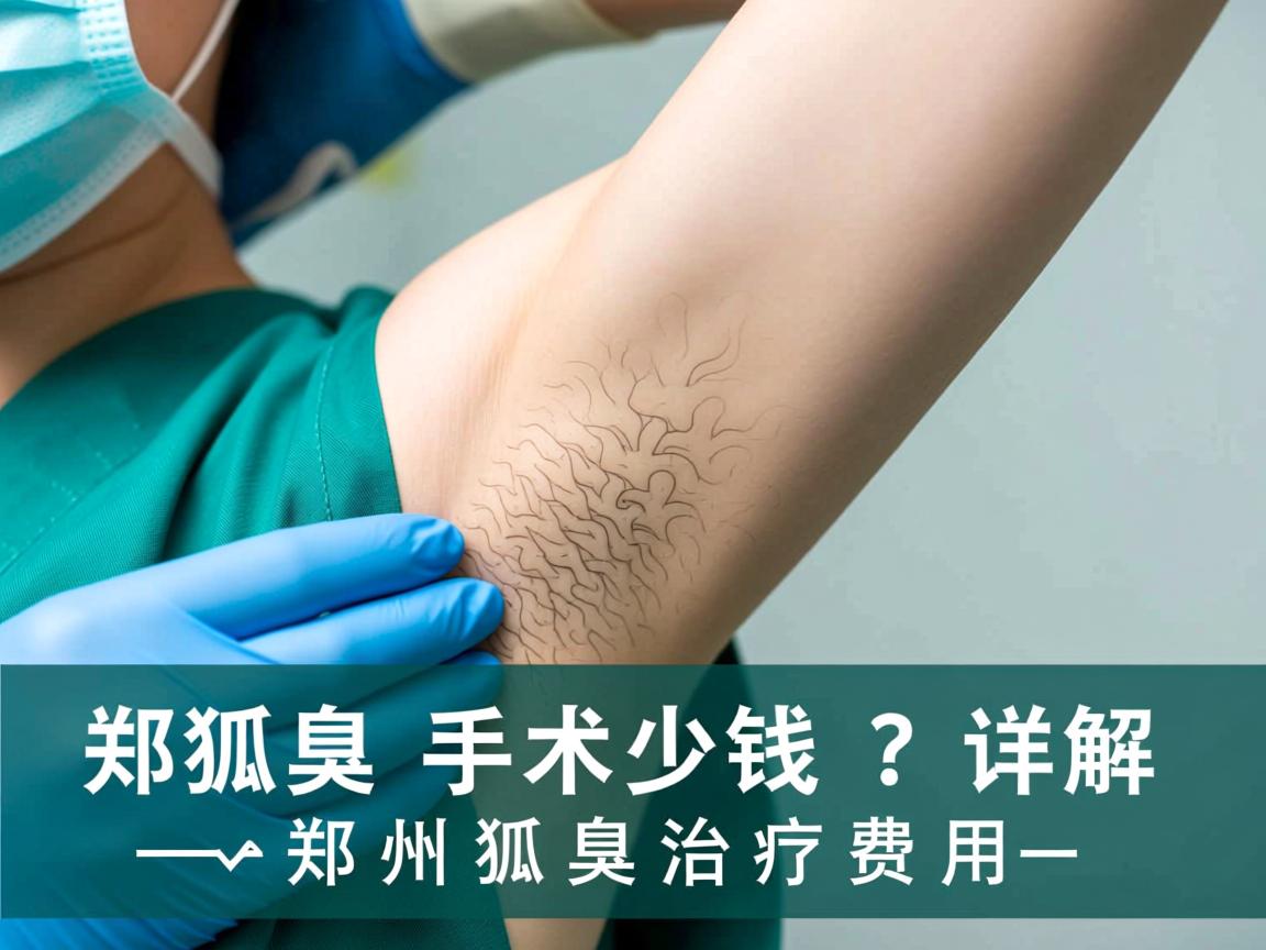 郑州狐臭手术多少钱？详解郑州狐臭治疗费用