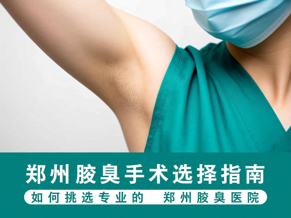 郑州腋臭手术选择指南，如何挑选专业的郑州腋臭医院