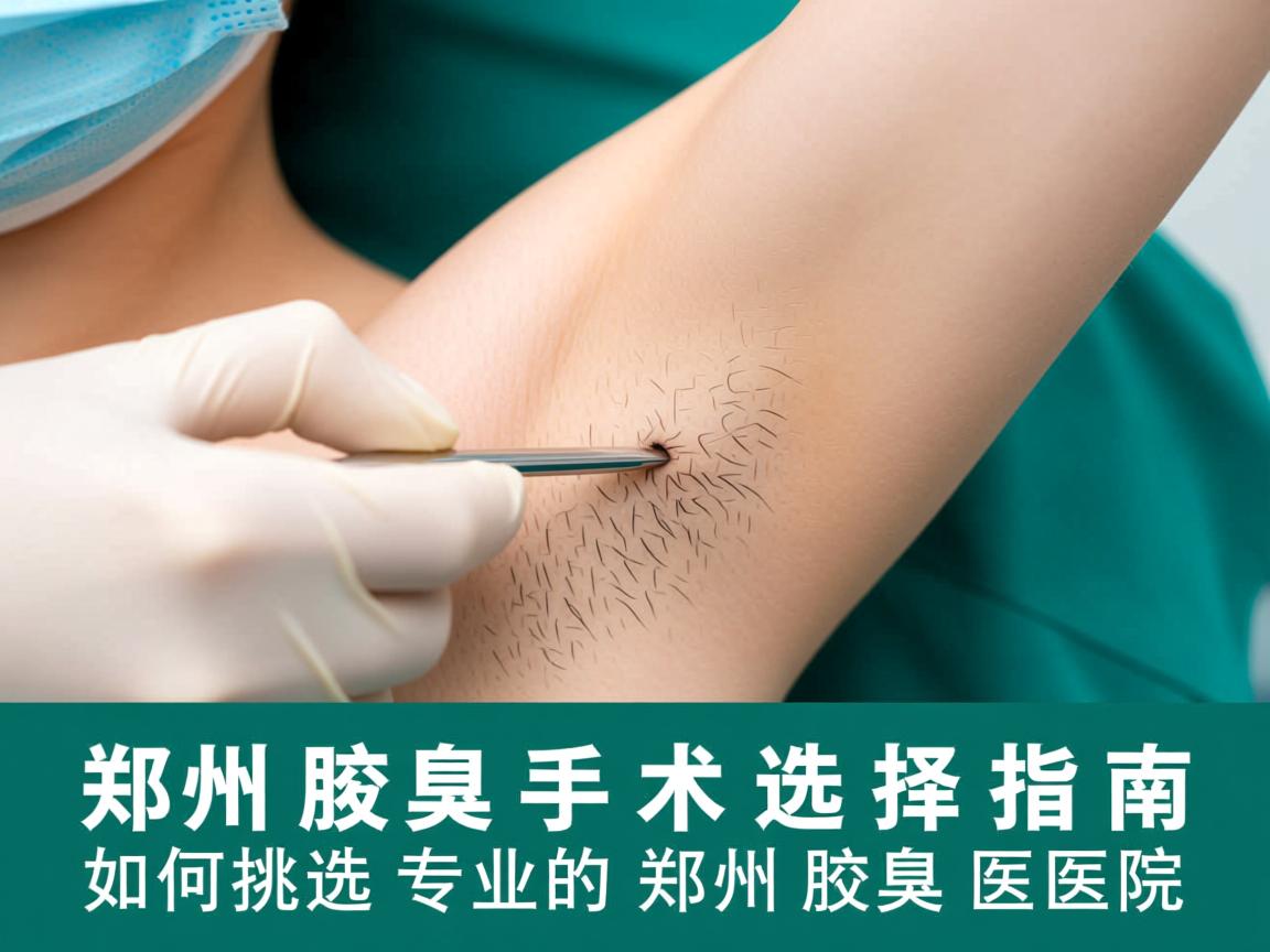 郑州腋臭手术选择指南，如何挑选专业的郑州腋臭医院