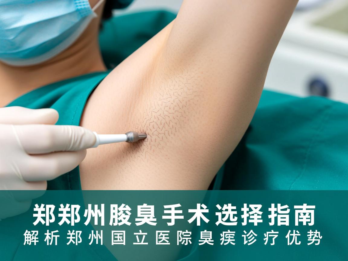 郑州腋臭手术选择指南，解析郑州国立医院的腋臭诊疗优势
