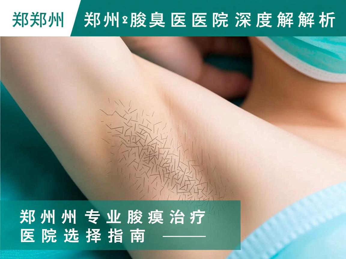 郑州腋臭医院深度解析，郑州专业腋臭治疗的医院选择指南