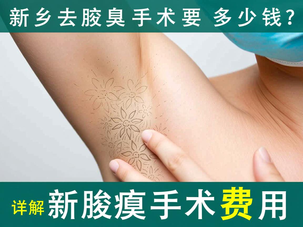 新乡去腋臭手术要多少钱？详解新乡腋臭手术费用