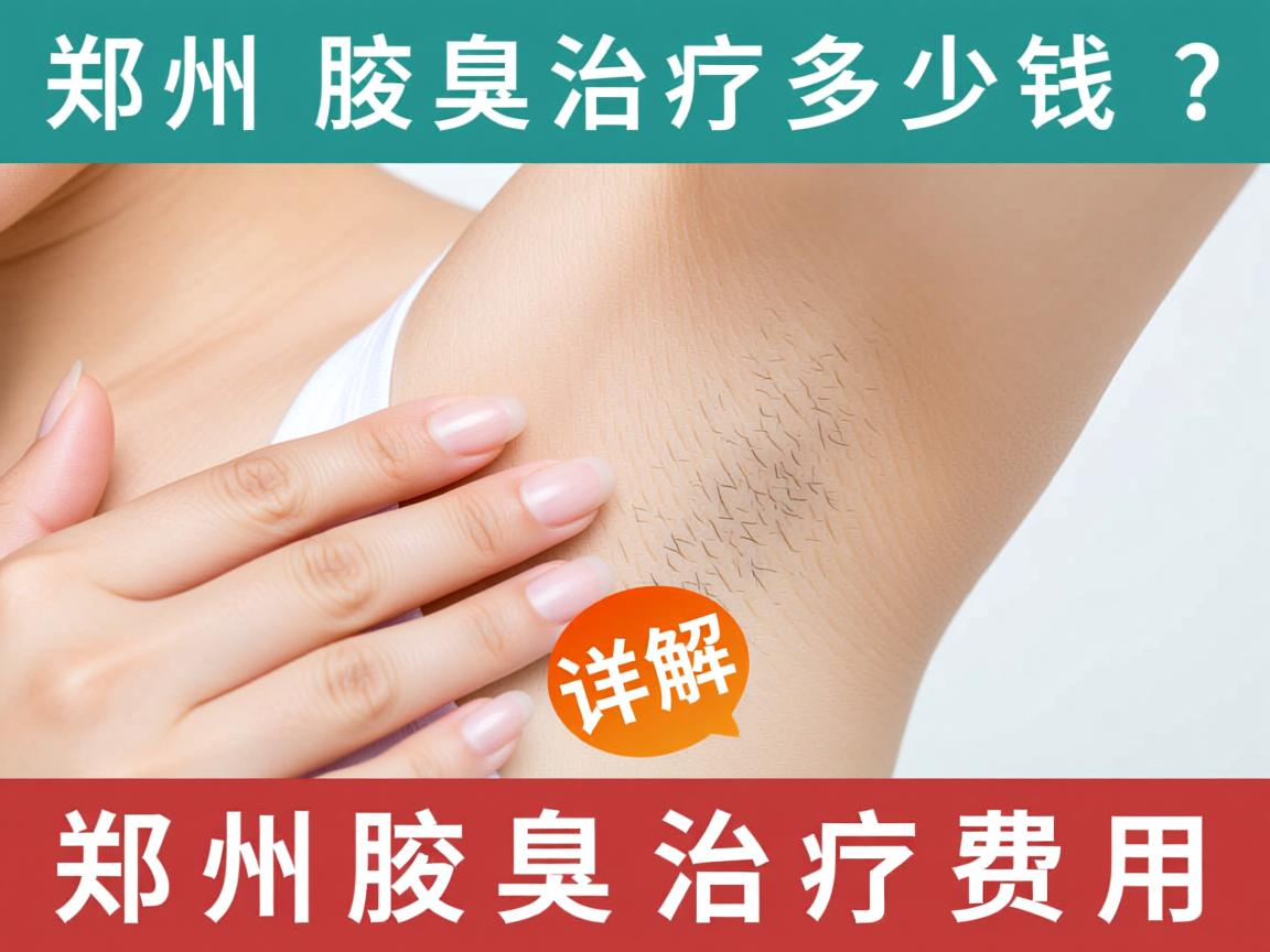 郑州腋臭治疗多少钱？详解郑州腋臭治疗费用