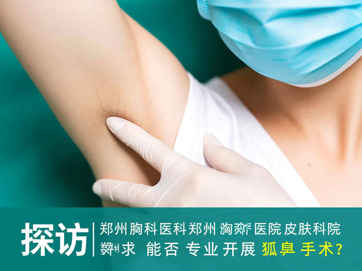探访郑州胸科医院皮肤科，郑州胸科医院皮肤科能否专业开展狐臭手术？