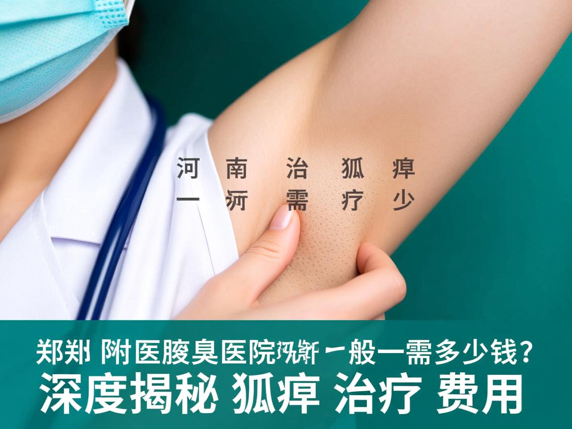 郑州附医腋臭医院解析，河南治疗狐臭一般需要多少钱？深度揭秘狐臭治疗费用