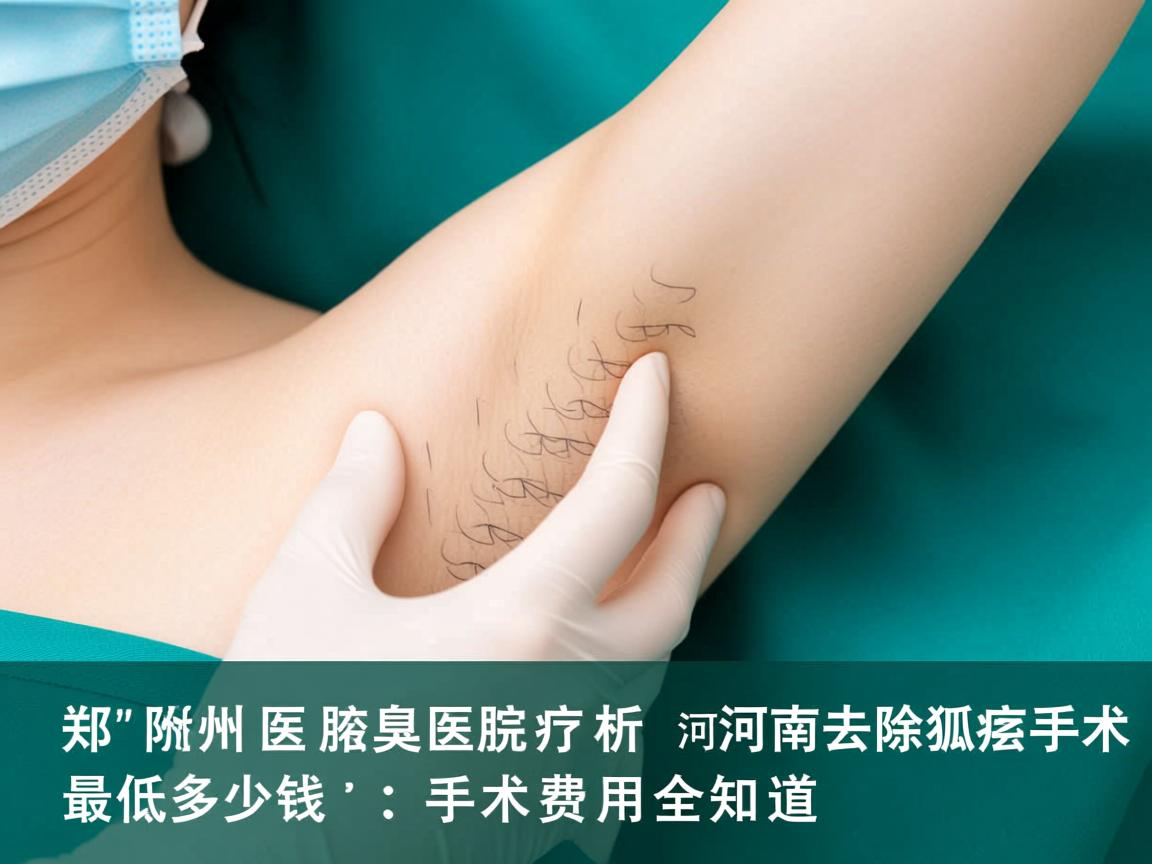 郑州附医腋臭医院解析，河南去除狐臭手术最低多少钱，手术费用全知道