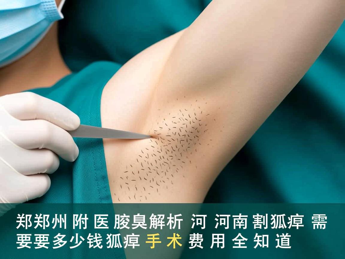 郑州附医腋臭解析，河南割狐臭需要多少钱，狐臭手术费用全知道