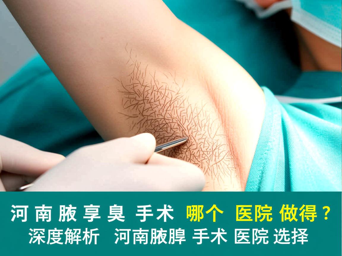 河南腋臭手术哪个医院做得好?深度解析河南腋臭手术医院选择 河南腋臭手术哪个医院做得好?深度解析河南腋臭手术医院选择