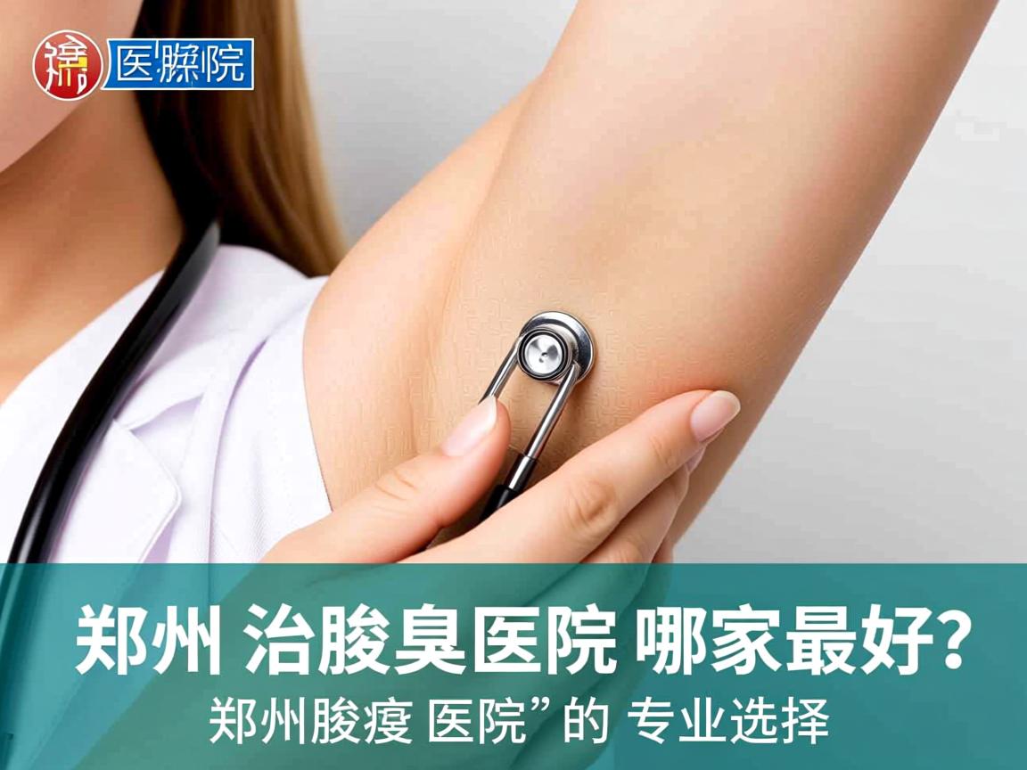 郑州治腋臭医院哪家最好？深度解析郑州腋臭医院的专业选择