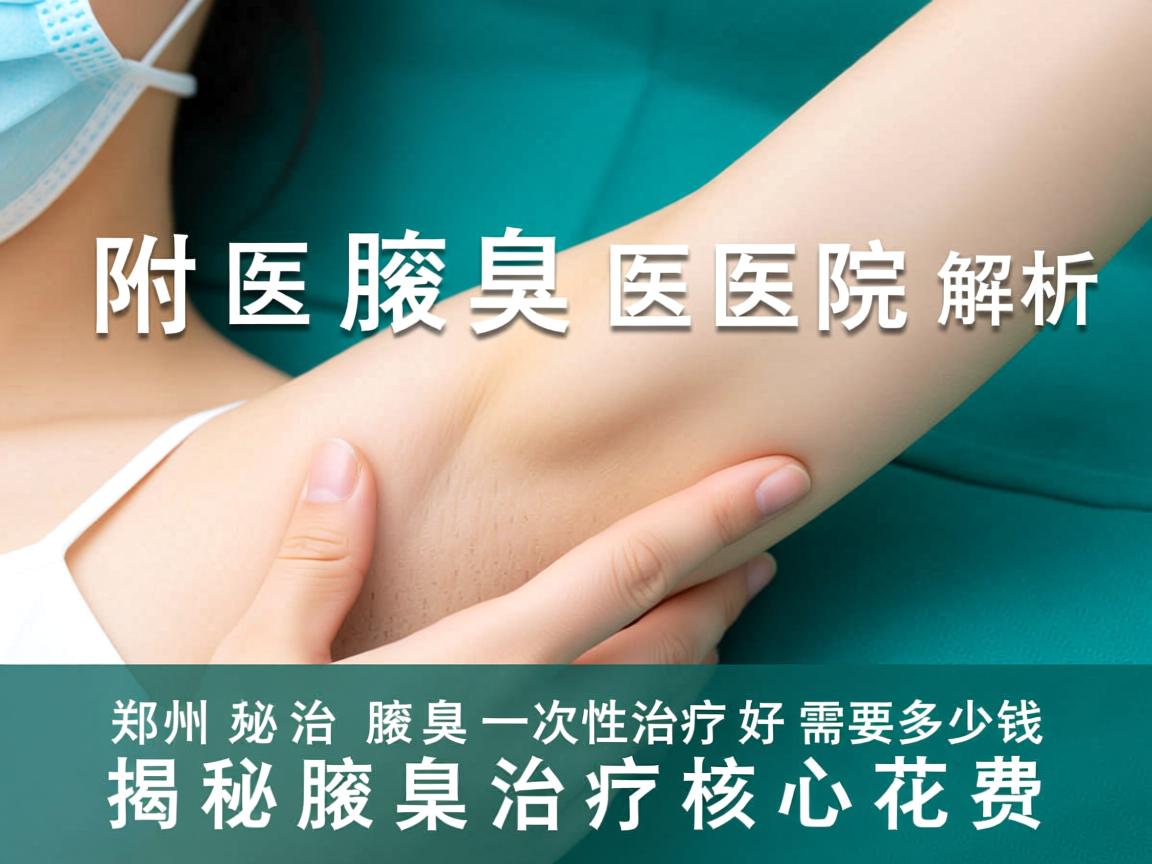 郑州附医腋臭医院解析，郑州治腋臭一次性治疗好需要多少钱，揭秘腋臭治疗核心花费