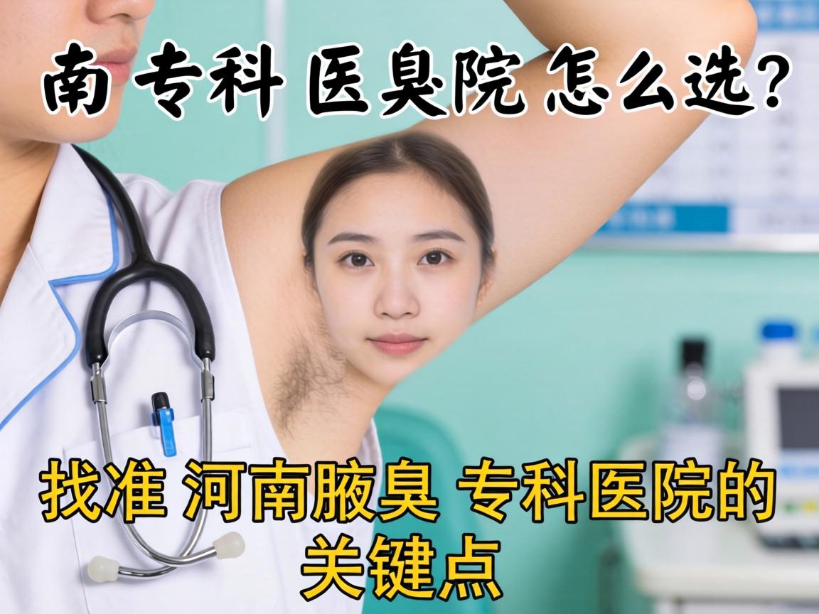 河南腋臭专科医院怎么选？找准河南腋臭专科医院的关键点