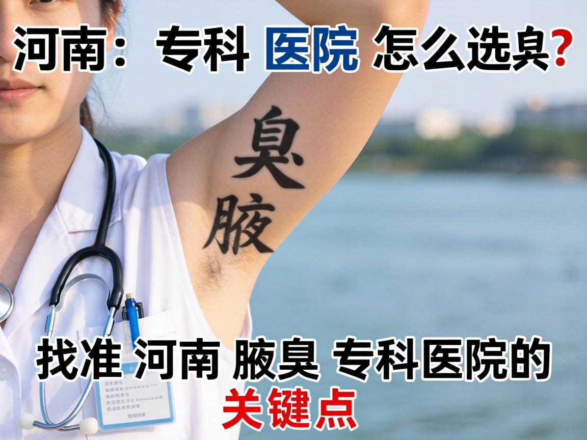 河南腋臭专科医院怎么选？找准河南腋臭专科医院的关键点