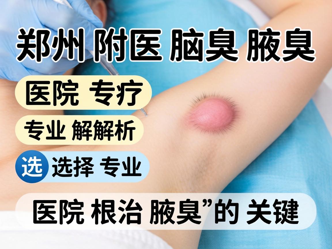 郑州附医腋臭医院专业解析，选择专业医院根治腋臭的关键